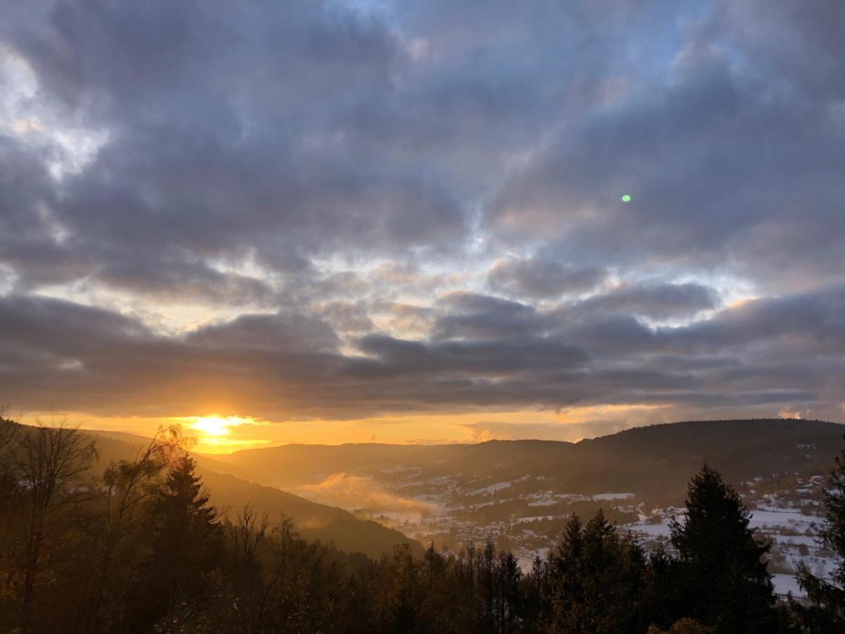 Le Gite Cozy De Bouvacote Avec Vue Panoramique Et Sauna Le Tholy Exteriör bild