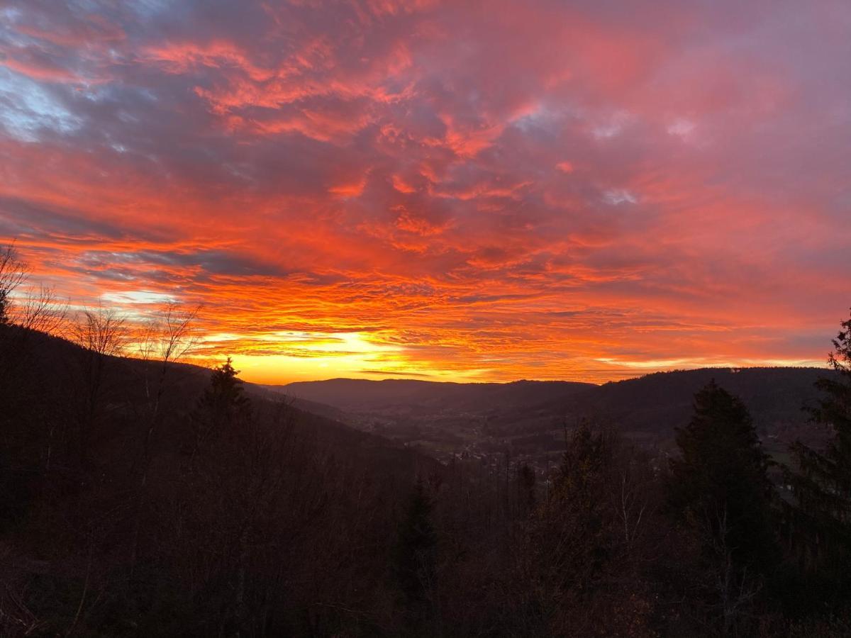 Le Gite Cozy De Bouvacote Avec Vue Panoramique Et Sauna Le Tholy Exteriör bild