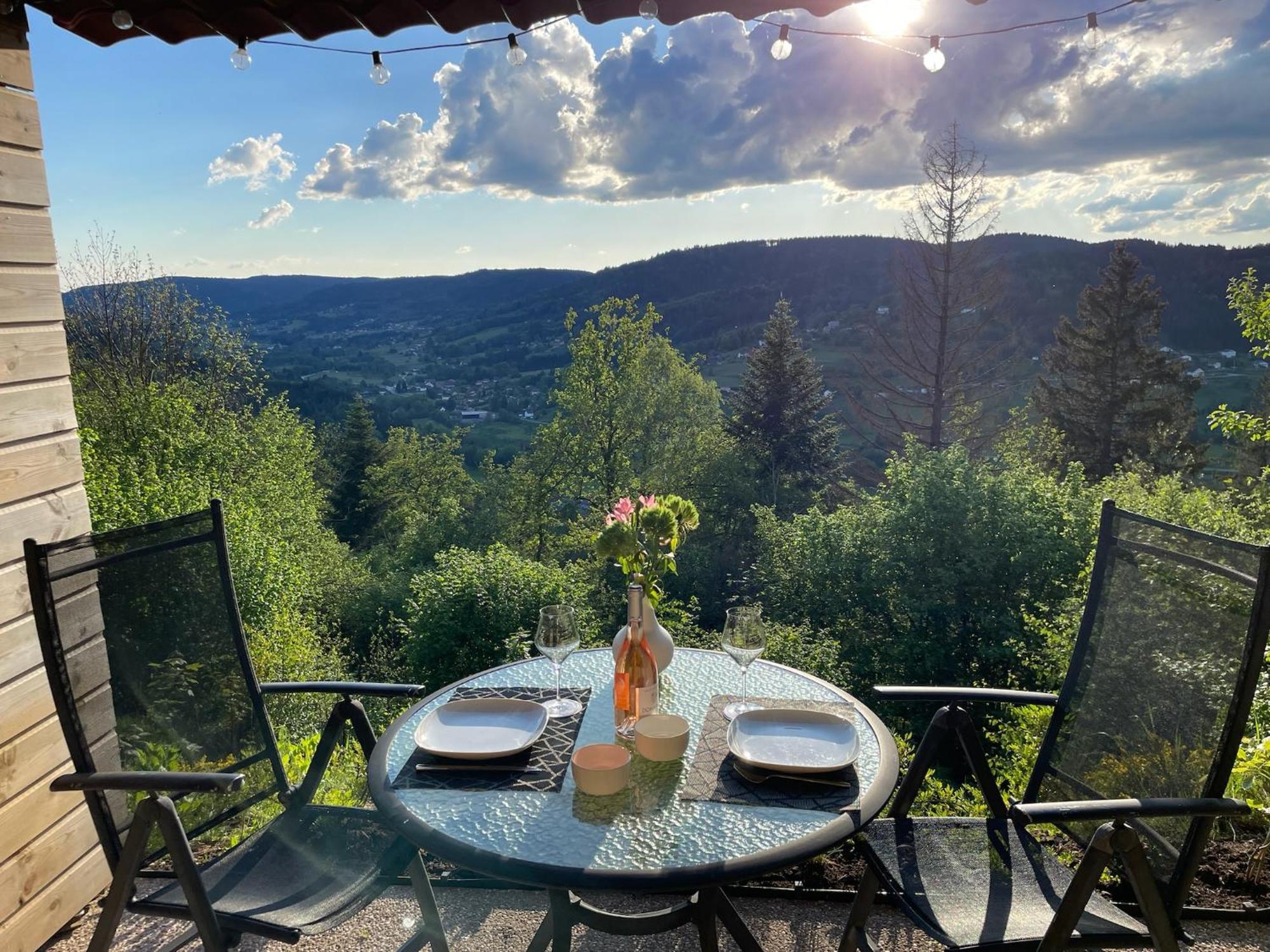 Le Gite Cozy De Bouvacote Avec Vue Panoramique Et Sauna Le Tholy Exteriör bild