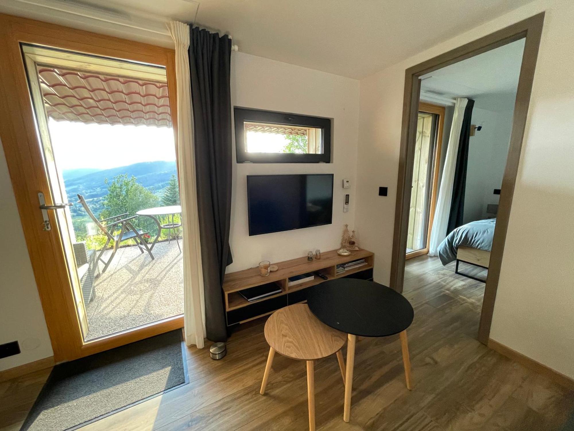 Le Gite Cozy De Bouvacote Avec Vue Panoramique Et Sauna Le Tholy Exteriör bild