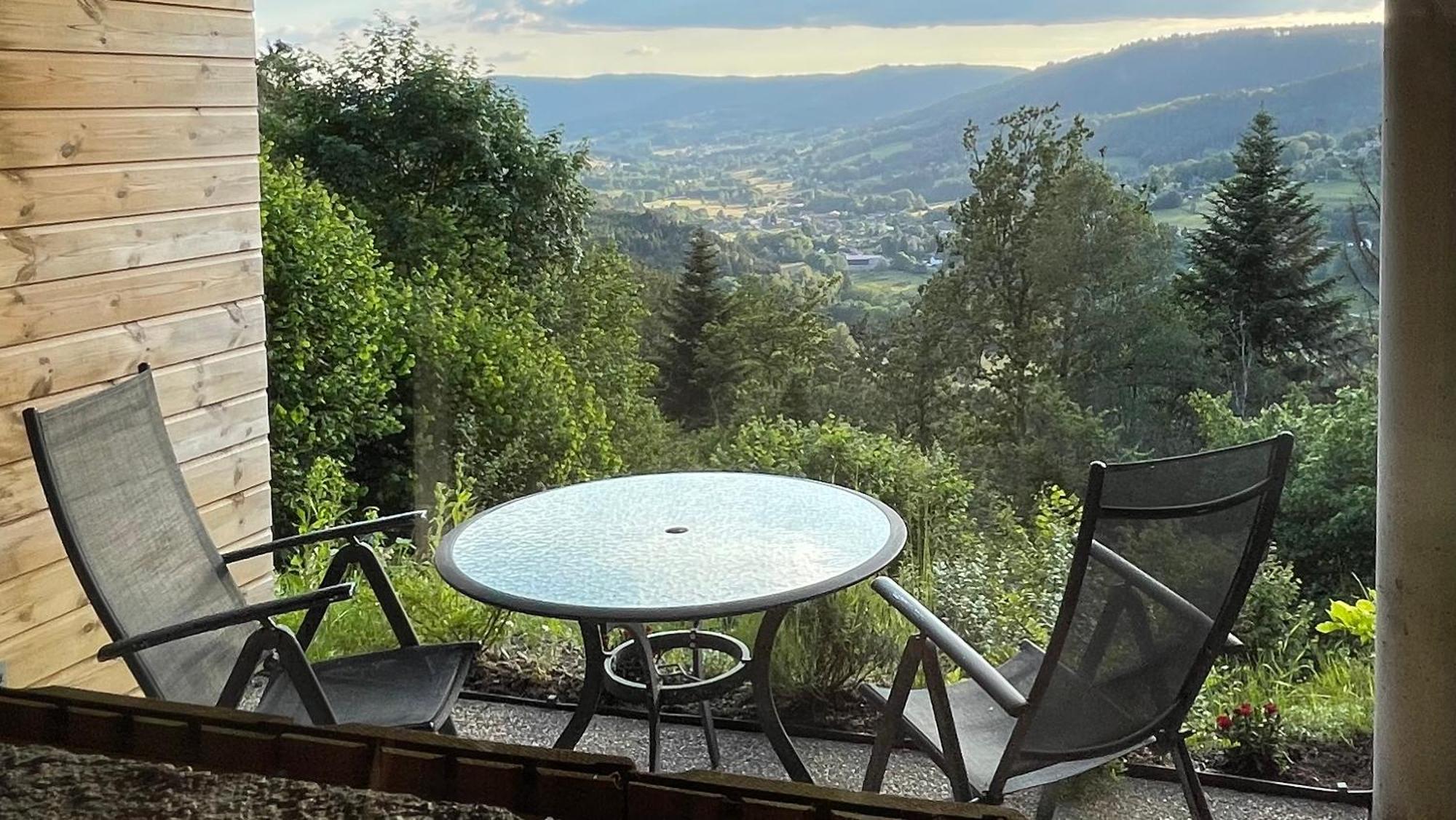Le Gite Cozy De Bouvacote Avec Vue Panoramique Et Sauna Le Tholy Exteriör bild
