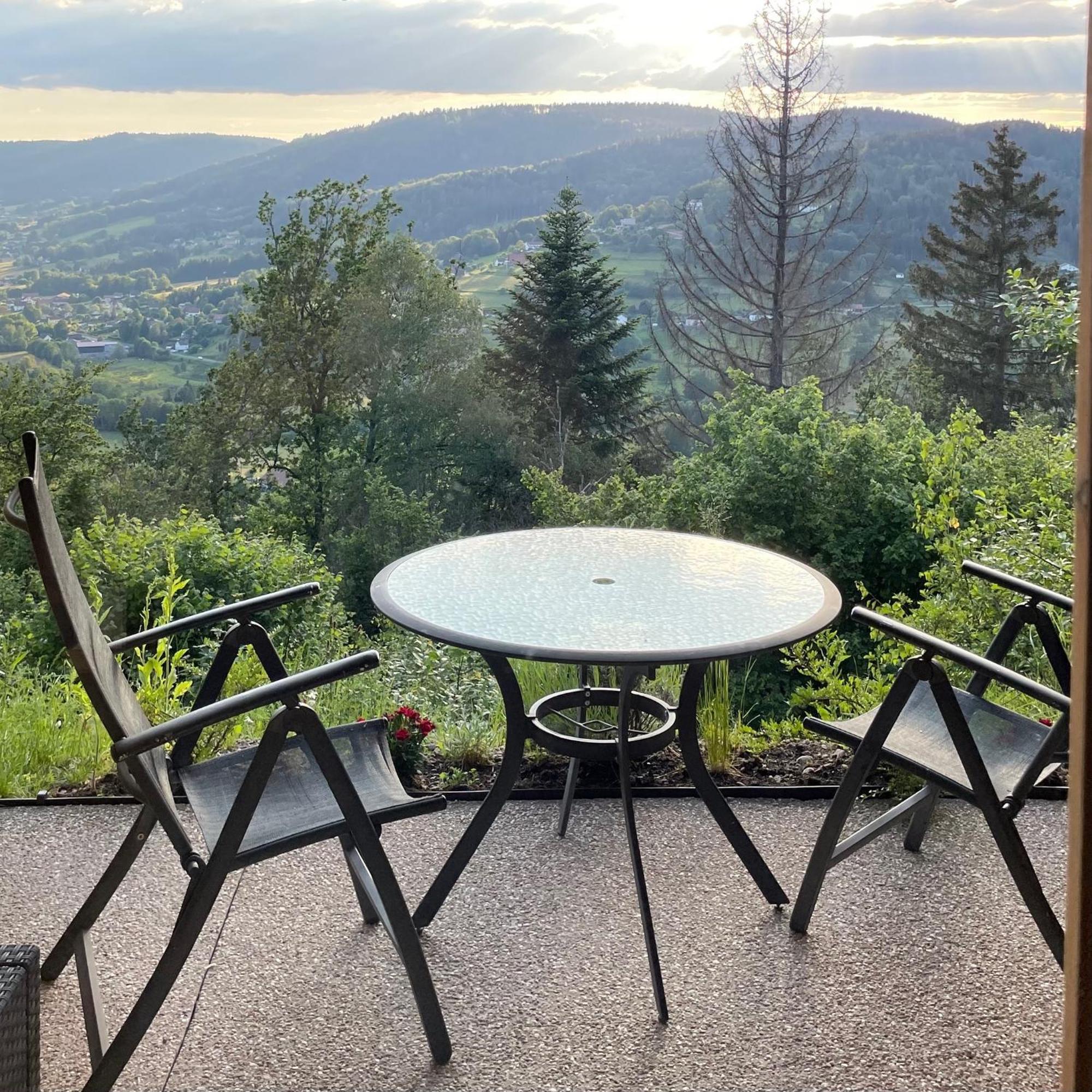 Le Gite Cozy De Bouvacote Avec Vue Panoramique Et Sauna Le Tholy Exteriör bild